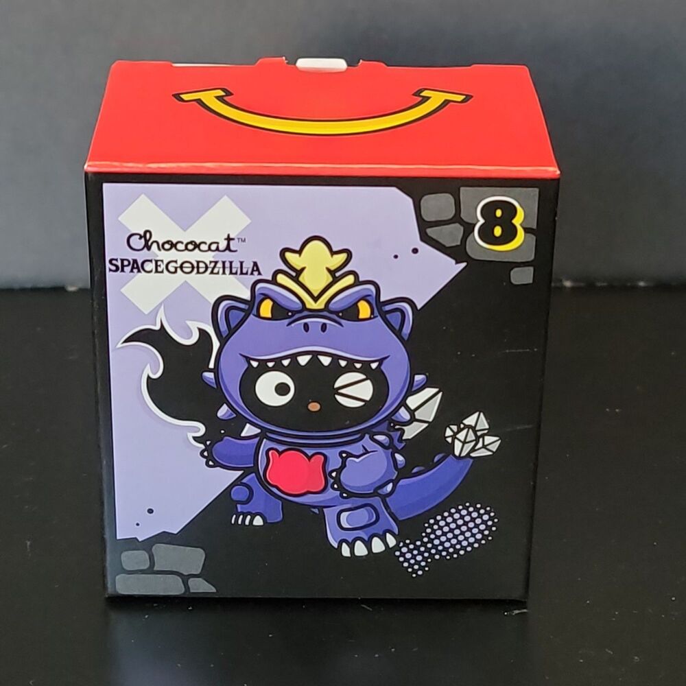 McDonald's Hello Kitty x Godzilla Chococat Spacegodzilla Toy #8 NIP